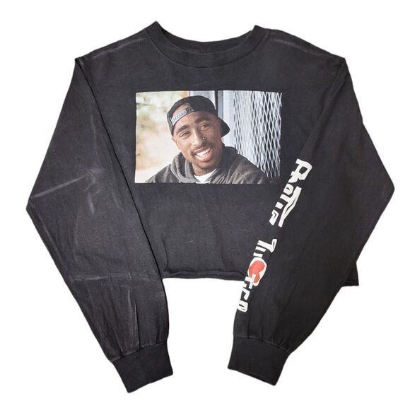 Bioworld Tupac Poetic Justice Crop Sweatshirt - Picture 1 of 3